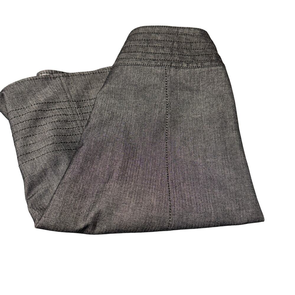 J Jill Skirt Womens 2 Dark Blue Chambray Denim A-Line Coastal +‎ Pockets Classic